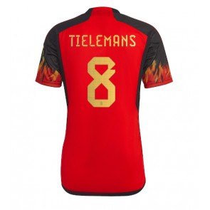 Belgien Youri Tielemans #8 Hemmatröja VM 2022 Kortärmad